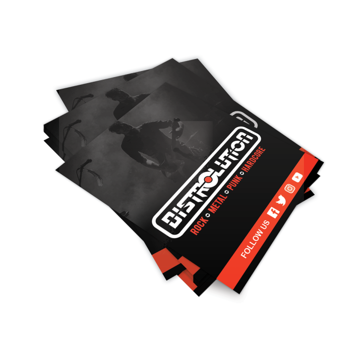 Impresión de flyers en tamaño A6 y A5 | Distrolution Merch
