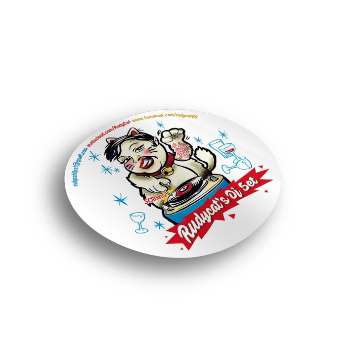 Runde personalisierte Aufkleber | Distrolution Merch