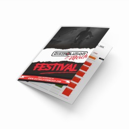Faltblätter für dein Merch oder dein Festival | Distrolution Merch