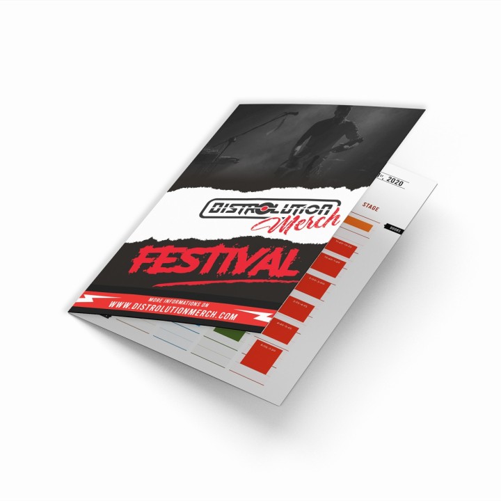 Folletos para tu merchandising o tu festival | Distrolution Merch