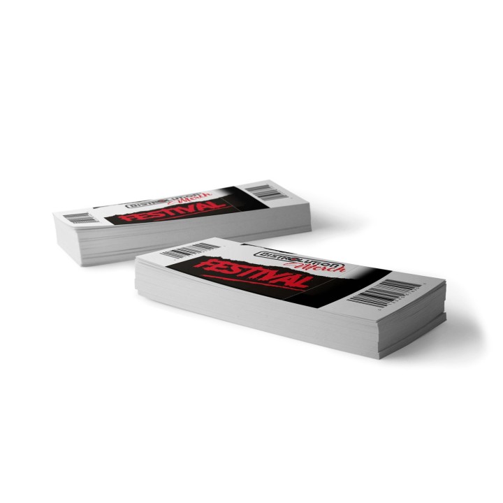 Blocchetto a matrice, biglietti d'ingresso | Distrolution Merch