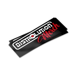 Gepersonaliseerde rechthoekige stickers | Distrolution Merch