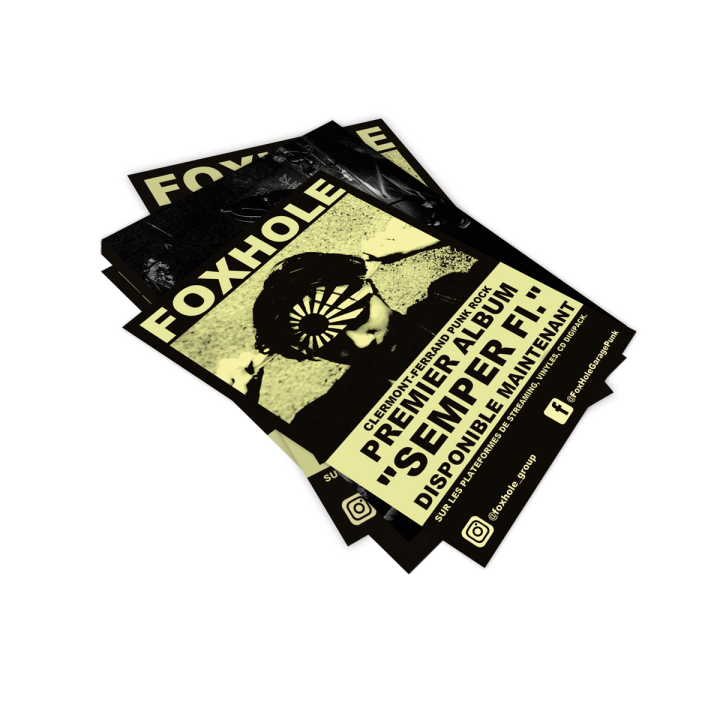 Impresión de flyers en tamaño A6 y A5 | Distrolution Merch