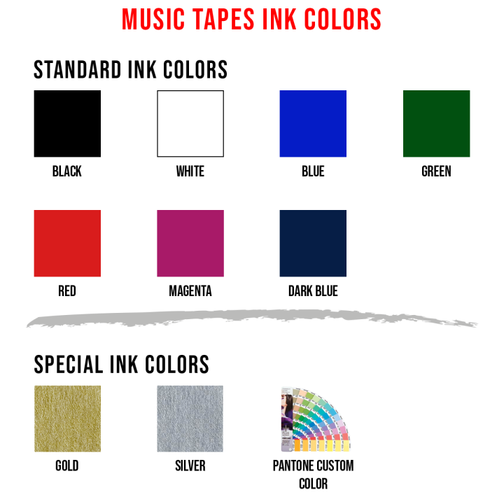 Audio cassette duplication, colored cassette pressing | Distrolution Merch